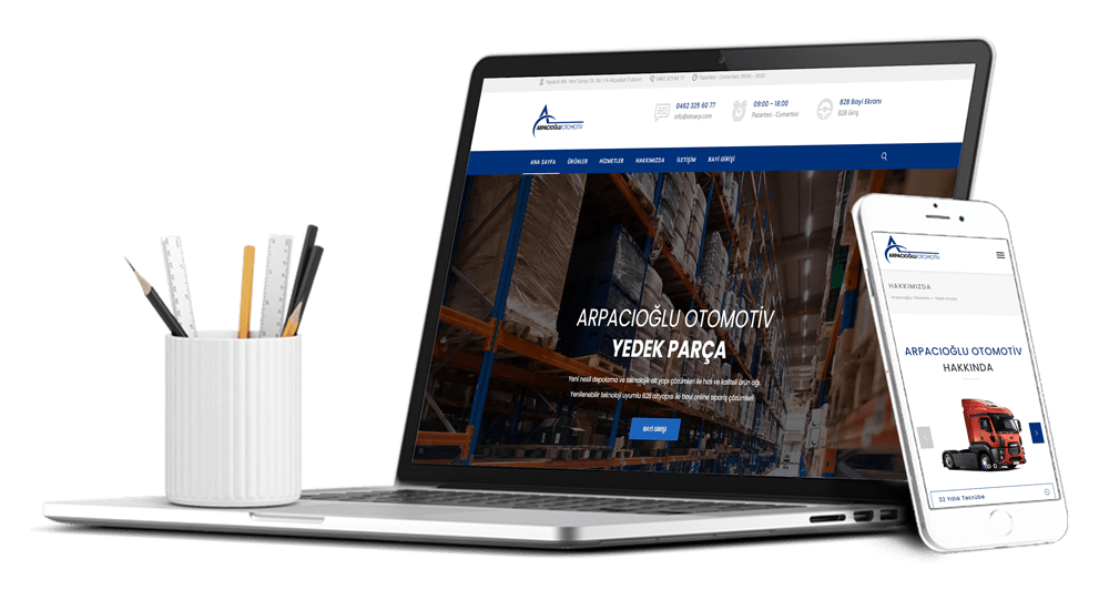 Arpacıoğlu Otomotiv Kurumsal Web Sitesi Tasarımı